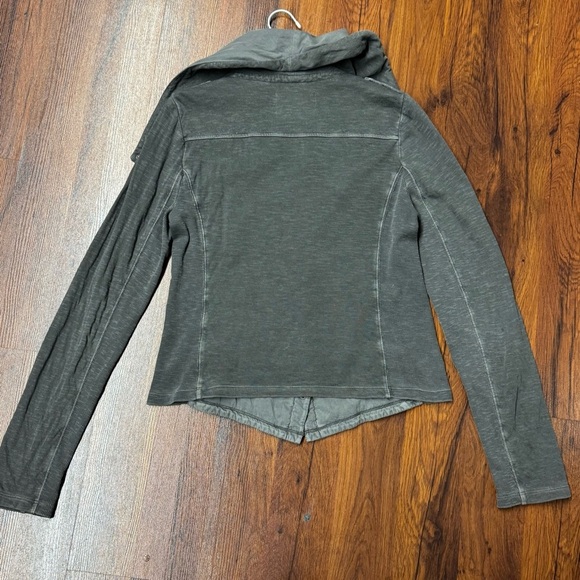 Saturday/Sunday by Anthropologie Grey Snap Collar Jacket Size S AS IS - Picture 3 of 10